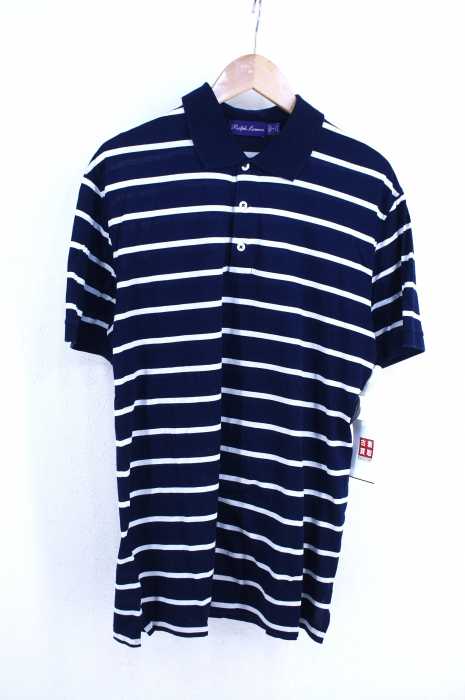 RALPH LAUREN PURPLE LABEL(ラルフローレンパープルレーベル) ボーダーポロシャツ メンズ トップス