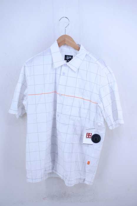 STUSSY (ステューシー) USA製 チェック柄半袖シャツ メンズ トップス