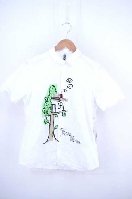 FRAPBOIS（フラボア） TREE HOUSE プリント半袖シャツ メンズ トップス