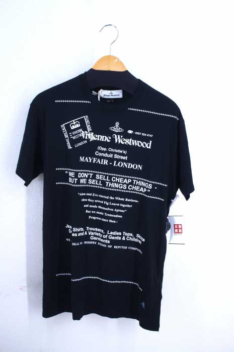 Vivienne Westwood （ヴィヴィアンウエストウッド） 19AW MAY FAIR LONDON メッセージプリントTシャツ レディース トップス