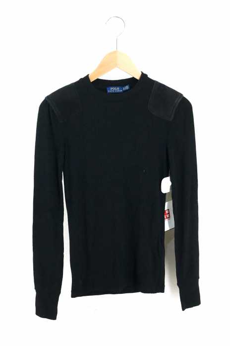 POLO RALPH LAUREN (ポロラルフローレン) ショルダースウェードパッチレーヨンニットカットソー レディース トップス