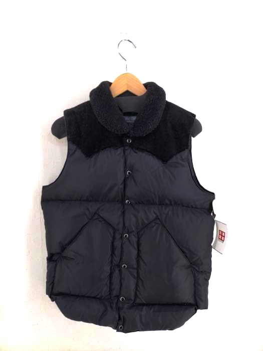 Rocky Mountain FeatherBed（ロッキーマウンテンフェザーベッド） Christy Down Vest レザーヨークダウンベスト メンズ アウター