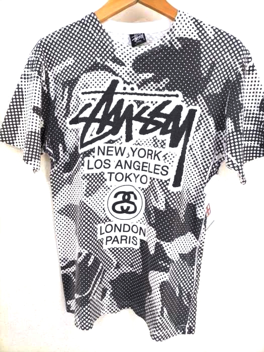 Stussy（ステューシー） ワールドツアー オーバープリント半袖Tシャツ メンズ トップス