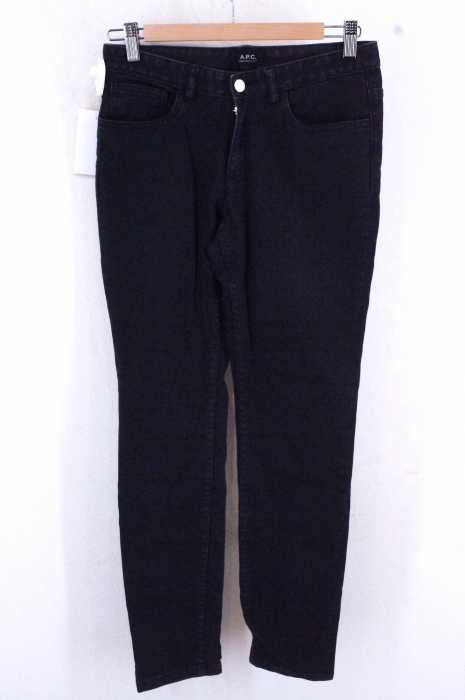 A.P.C. (アーペーセー) WASH加工スリムブラックデニムパンツ レディース パンツ