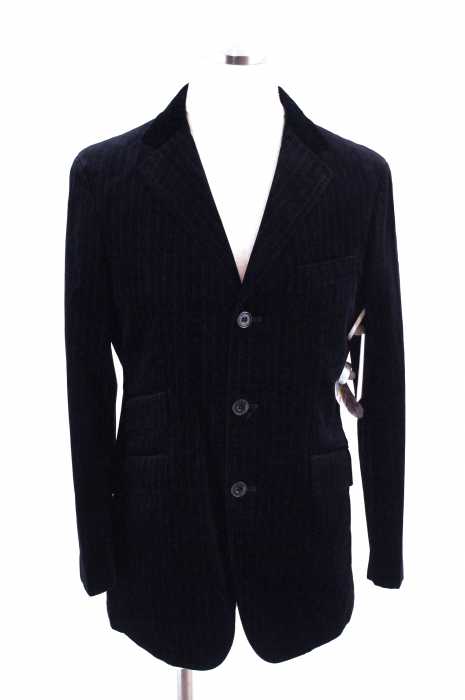 BURBERRY BLACK LABEL （バーバリーブラックレーベル） チョークストライプベロア3Bジャケット メンズ アウター