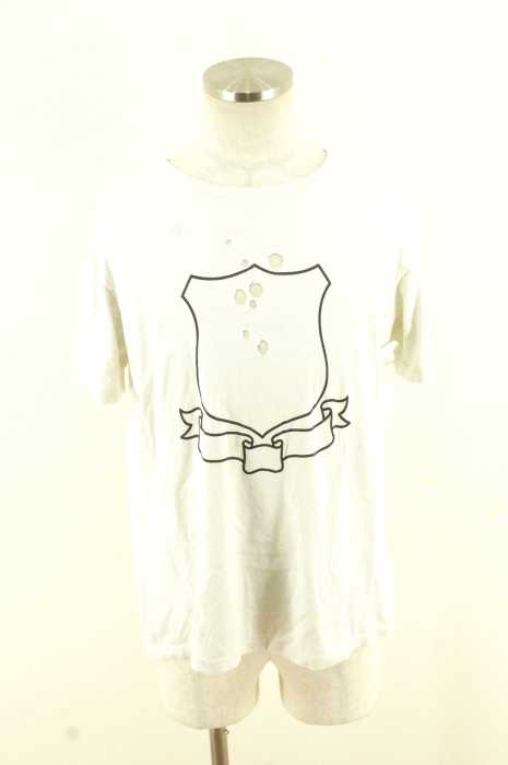 NUMBER (N)INE （ナンバーナイン） 加工プリントクルーネックTシャツ メンズ トップス