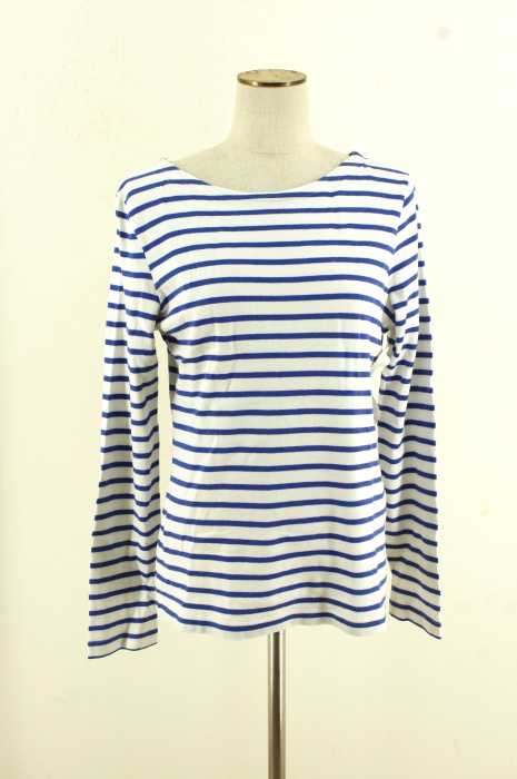 PETIT BATEAU （プチバトー） ボーダーバスクシャツ レディース トップス