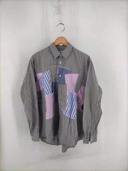 COMME des GARCONS SHIRT（コムデギャルソンシャツ） パッチワーク チャック柄シャツ メンズ トップス