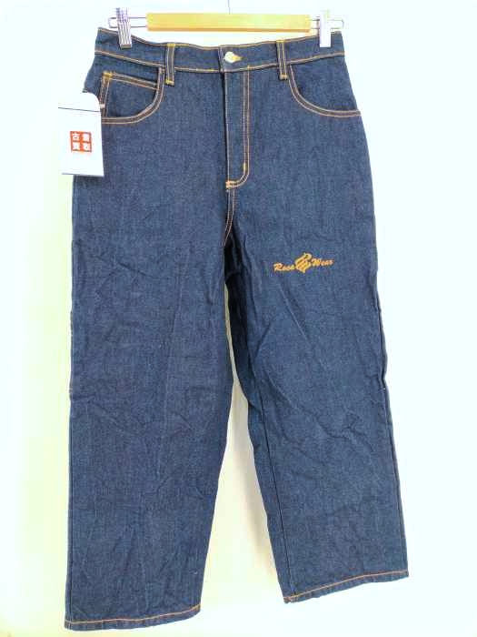 ROCAWEAR（ロカウェア） 刺繍入りストレートデニムパンツ メンズ パンツ