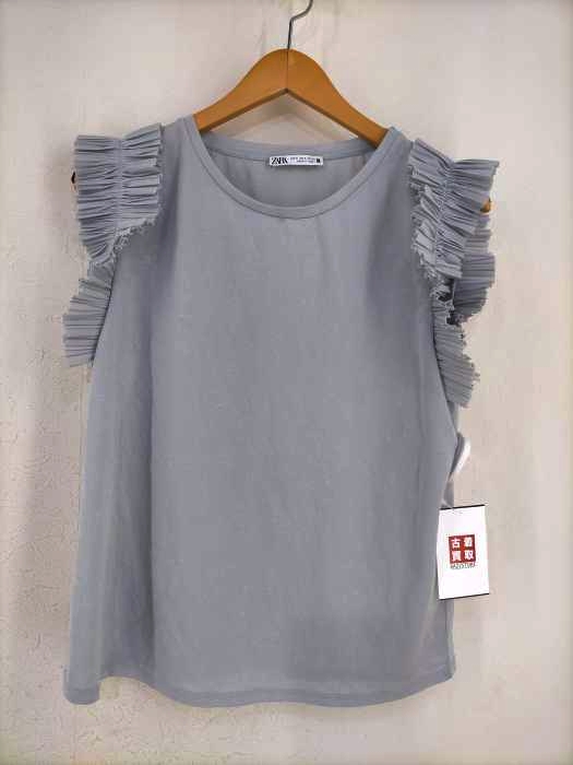 ZARA（ザラ） フリルスリーブカットソー レディース トップス
