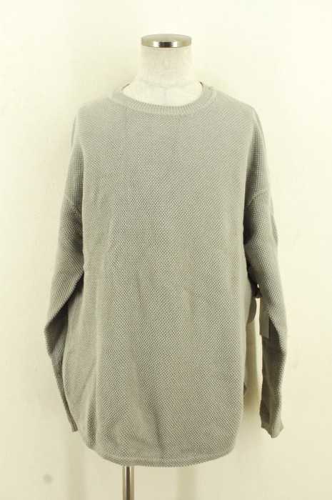 crepuscule(クレプスキュール) コットンワッフルニットトップス メンズ トップス