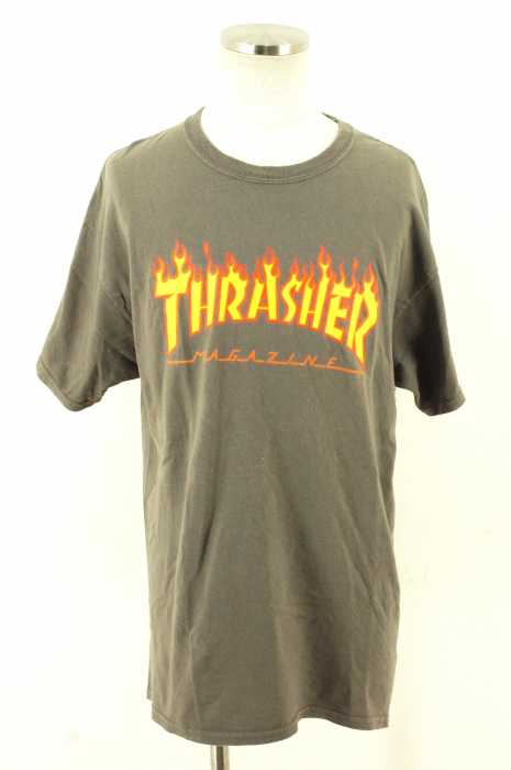 THRASHER （スラッシャー） ファイヤーロゴプリントTシャツ メンズ トップス