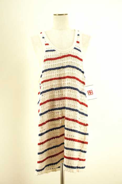 ISABEL MARANT ETOILE (イザベル マランエトワール) トリコロールボーダーノースリーブニット レディース トップス
