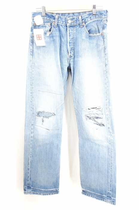 BONUM(ボナム) リメイク加工ストレートデニム メンズ パンツ