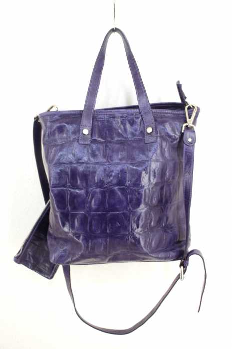 GIANNI CHIARINI（ジャンニキャリーニ） 2way型押しレザーショルダーバッグ レディース バッグ