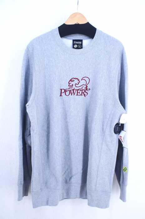 POWERS × Eric Elms (パワーズ エリックエルムズ) 18SS ロゴ刺繍クルーネックスウェット メンズ トップス