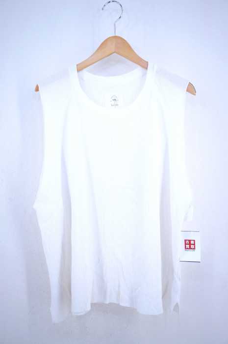 bukht（ブフト） ワッフルノースリーブカットソー メンズ トップス