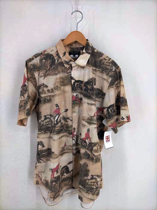 COMME des GARCONS HOMME PLUS(コムデギャルソンオムプリュス) AD2015 16SS 乗馬柄プリント 半袖シャツ メンズ トップス