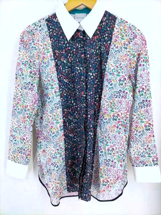 Paul Smith（ポールスミス） 花柄切替クレリックシャツ レディース トップス