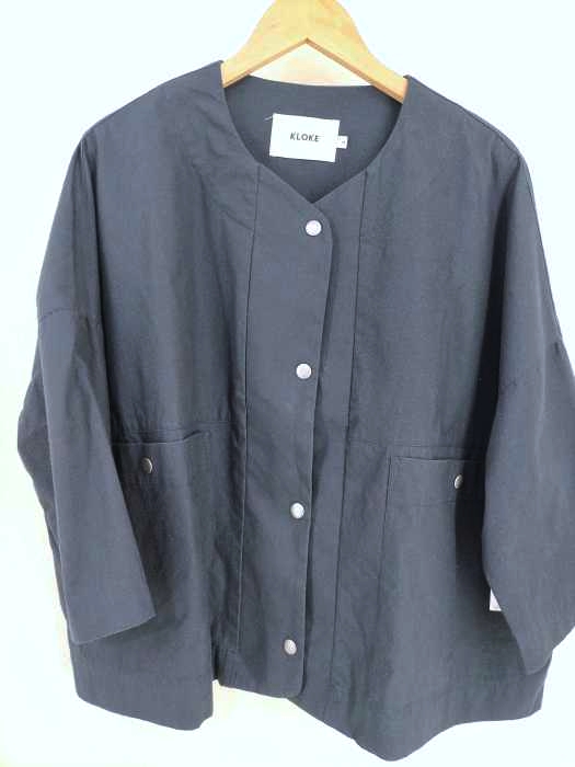KLOKE（クローク） 5分袖ノーカラージャケット レディース アウター