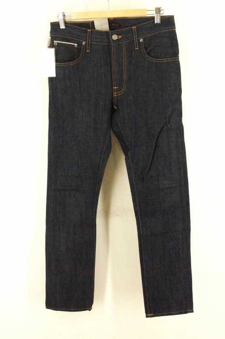 Nudie Jeans （ヌーディージーンズ） THIN FINN　ワンウォッシュセルビッチデニムパンツ メンズ パンツ