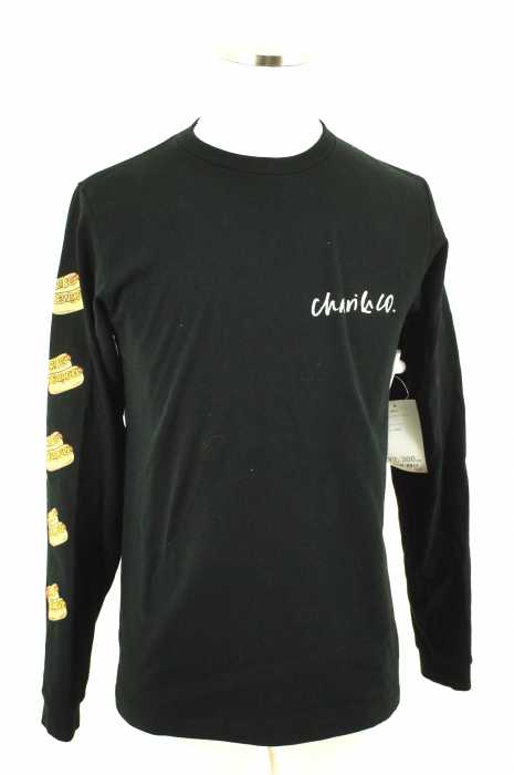 CHARI&CO (チャリ&コー) 袖プリントロングスリーブTシャツ カットソー メンズ トップス