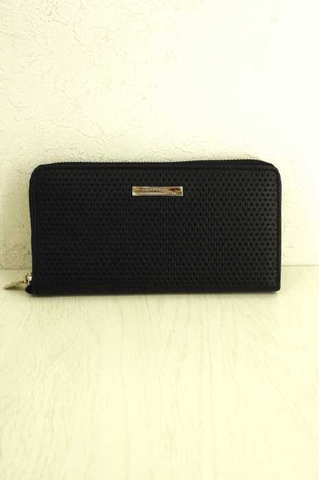 GARNI (ガルニ) Mesh Fold Wallet メッシュ型押しラウンドジップ 長財布 メンズ 財布・ケース
