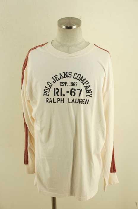POLO JEANS COMPANY RALPH LAUREN （ポロジーンズカンパニーラルフローレン） ロゴプリントラインスリーブ メンズ トップス