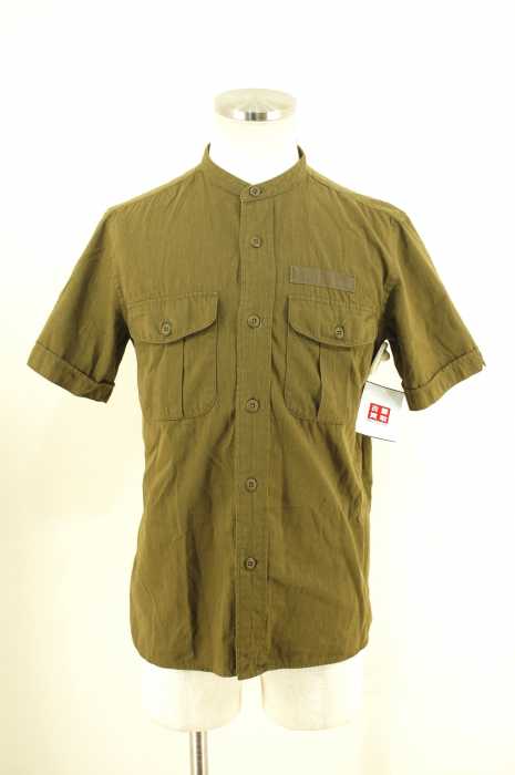 UNITED ARROWS green label relaxing （ユナイテッドアローズグリーンレーベルリラクシング） BC GENUIN GARMENT  バンドカラーシャツ メンズ トップス