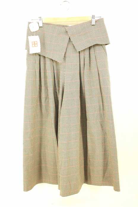 ZARA WOMAN （ザラ ウーマン） グレンチェックワイドパンツ レディース パンツ