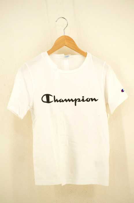 FRAY I.D - チャンピオンティーシャツ FRAY I.D （フレイアイディー） CHAMPION ロゴプリント再構築T