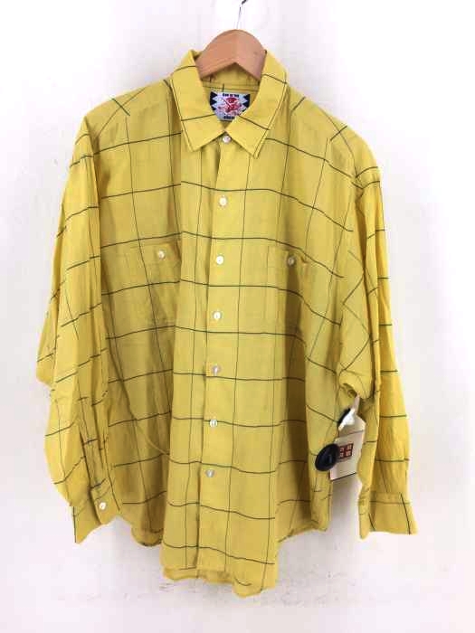 SON OFTHE CHEESE（サノバチーズ） 20SS チェック柄シルク混 BigPlaidシャツ メンズ トップス