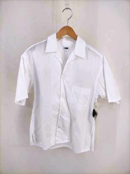 H BEAUTY&YOUTH（エイチ ビューティーアンドユース） THOMAS MASON OPEN COLLAR SHORT SLEEVE SHIRT メンズ トップス