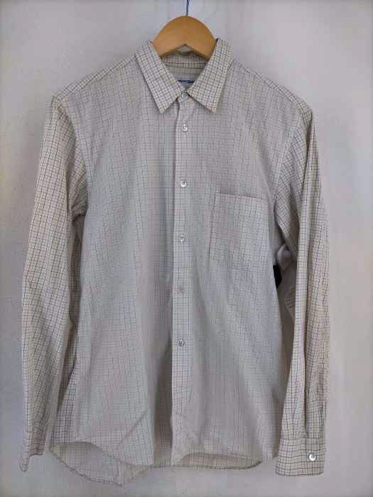 COMME des GARCONS SHIRT（コムデギャルソンシャツ） メッシュ切替 チェック柄ボタンシャツ メンズ トップス