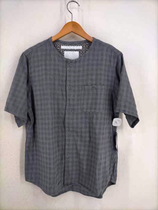 WHITE MOUNTAINEERING（ホワイトマウンテニアリング） NO COLLAR VIYELLA HALF SLEEVE SHIRT メンズ トップス