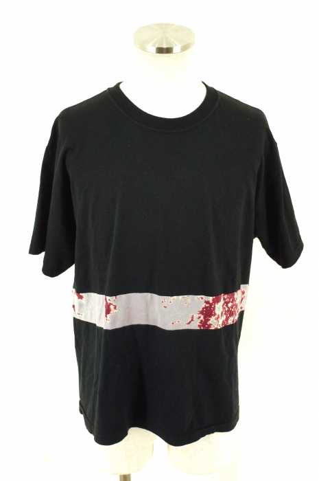 banal chic bizarre （バナルシックビザール） 切替ラウンドボディーTシャツ メンズ トップス