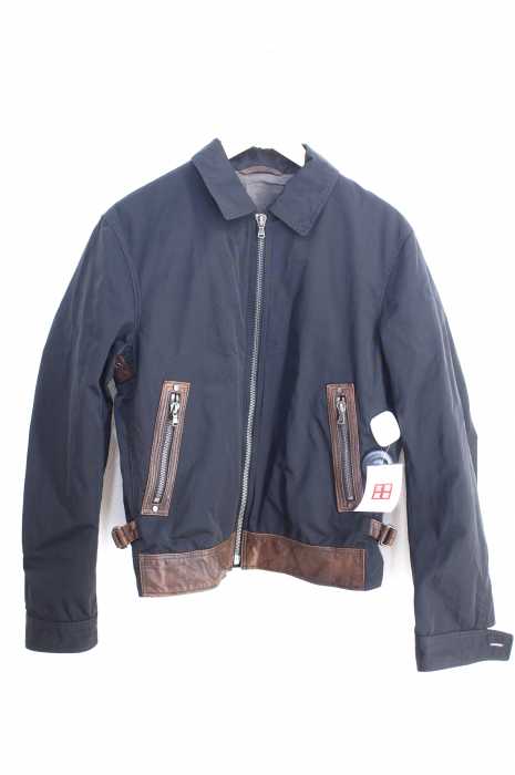 TOMORROWLAND（トゥモローランド） LIMONTA ラムレザー切替ナイロンスウィングトップジャケット メンズ アウター