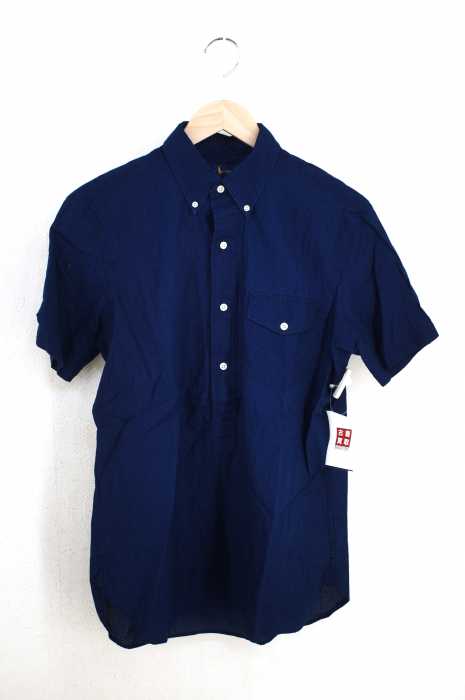 RALPH LAUREN （ラルフローレン） Indigo Dyed Chambray Short Sleeve Shirt インディゴ染プルオーバーBDシャツ メンズ トップス