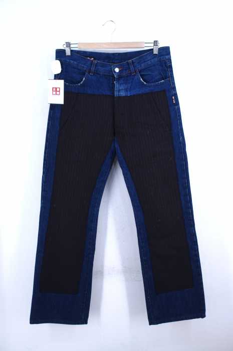 Jean Paul GAULTIER JEAN'S（ジャンポールゴルチエ） パッチワーク切替デニムパンツ メンズ パンツ