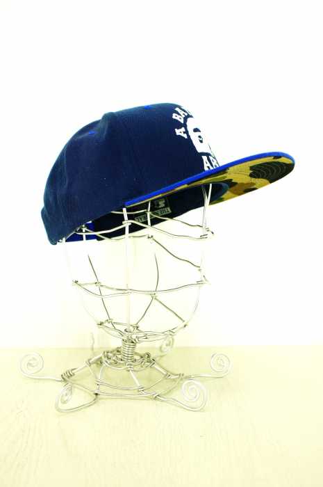 A BATHING APE （アベイシングエイプ） STARTER ロゴ刺繍スナップバックキャップ メンズ 帽子
