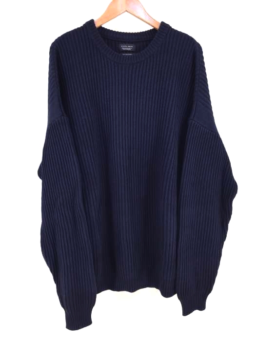 ZARA MAN（ザラマン） クルーネックコットンニット メンズ トップス