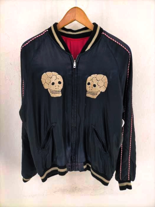 テーラー東洋（テーラートウヨウ） Acetate Souvenir Jacket アセテート スカジャン SKULL×DRAGON スカル ドラゴン エイジング加工 メンズ アウター