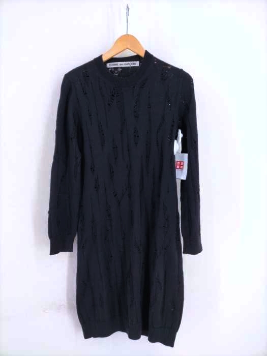 COMME des GARCONS（コムデギャルソン） デストロイ加工ニットワンピースチュニック レディース ワンピース