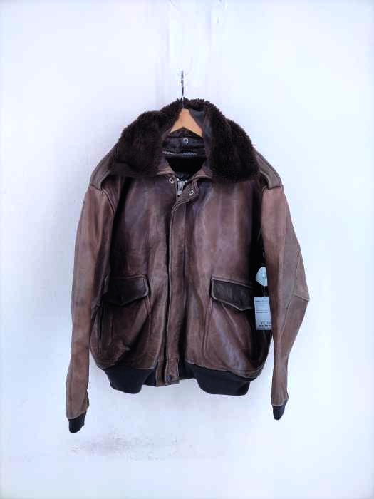 USED古着（ユーズドフルギ） KUDSAK 3WAY A-2 ボアライナー付きレザーフライトジャケット メンズ アウター