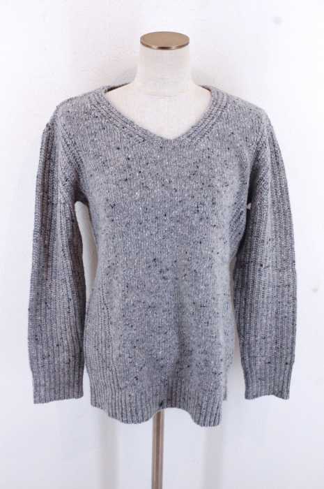 DENHAM（デンハム） ネップVネックニットセーター レディース トップス