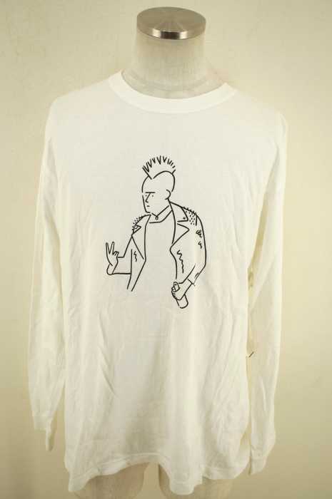 GOODHOOD×BEAMS T （グッドフッド ビームスティー） Vsign ロングスリーブ Tシャツ メンズ トップス