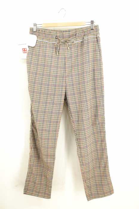 DROLE DE MONSIEUR (ドロールドムッシュ) HOUNDSTOOTH REGULAR PANT 千鳥格子柄イージーパンツ メンズ パンツ