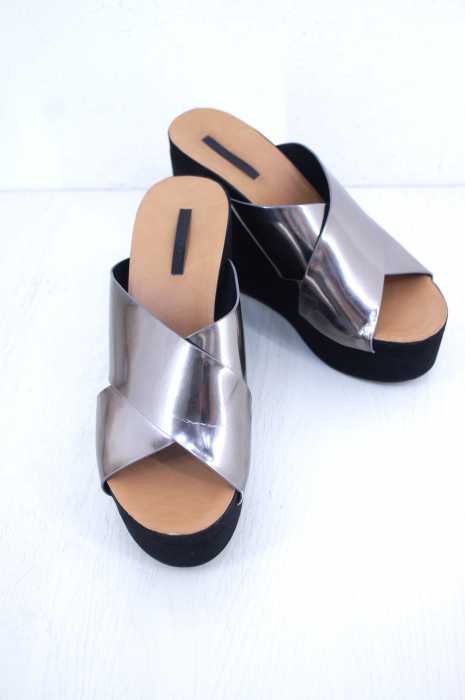 ZARA trafaluc（ザラトラファルック） スウェード切替 ウェッジソールサンダル レディース シューズ