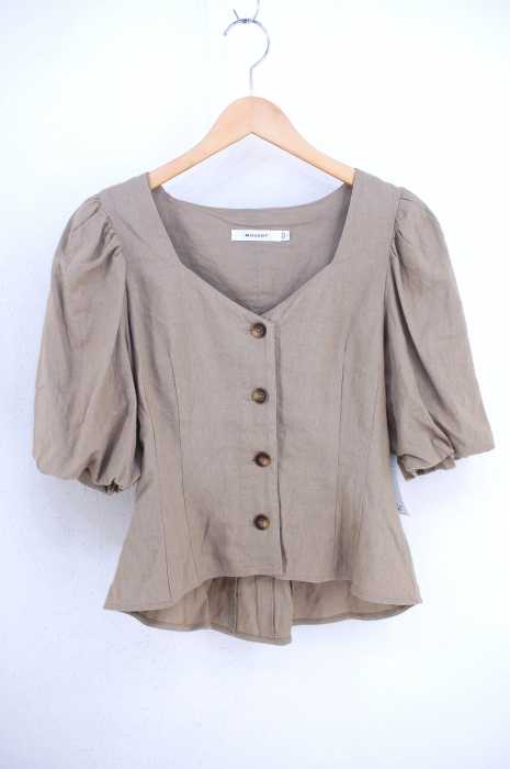 moussy （マウジー） 19SS PUFF SLEEVE TUCK ブラウス レディース トップス