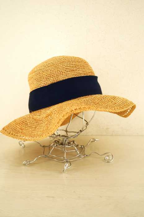 SAKA HAT(フルギ) リボン装飾ストローハット レディース 帽子